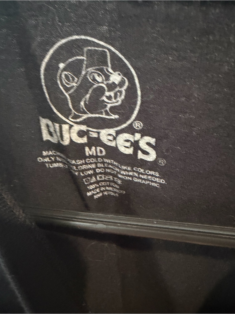 Unisex Black T-Shirt with BUC-EESMascot - Picture 2 of 4